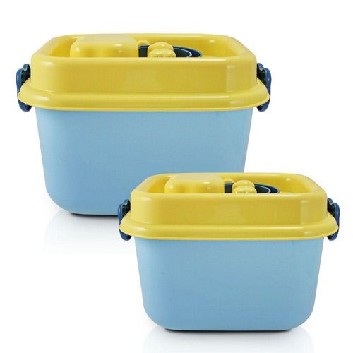 Conjunto Caixa Organizadora Infantil 08l E Caixa Organizadora Infantil 15l Azul