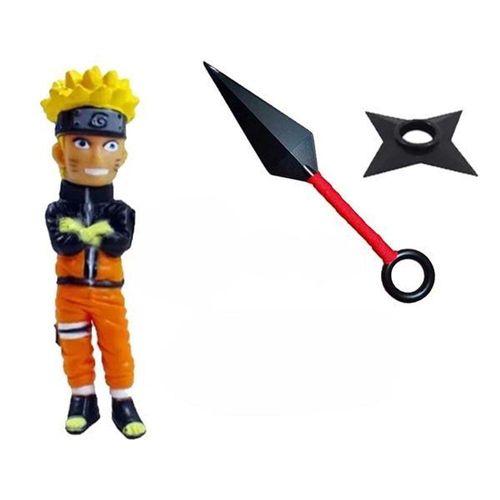 Kit Boneco Action Figure Anime Uzumaki Naruto + ...