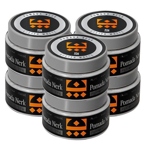 Kit 6 Pomada Nerk Efeito Matte Embaixador 85G