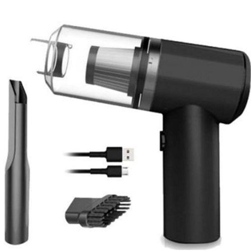 Mini Aspirador De Pó Sem Fio Carregamento Via Usb Preto