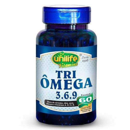 Tri ômega (ômega 3, 6 E 9) Unilife 60 Cápsulas