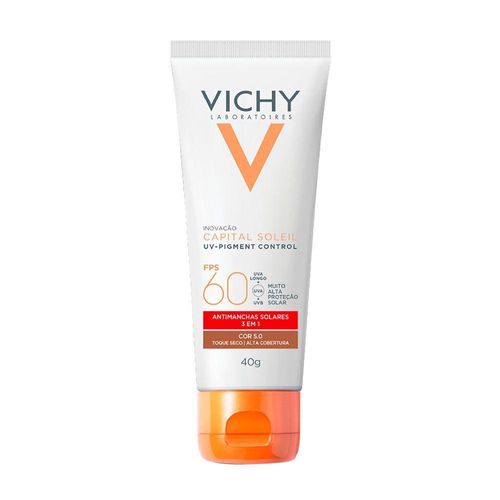 Protetor Solar Capital Soleil Fps 60 Uv-pigment Control 5.0 Vichy 40g