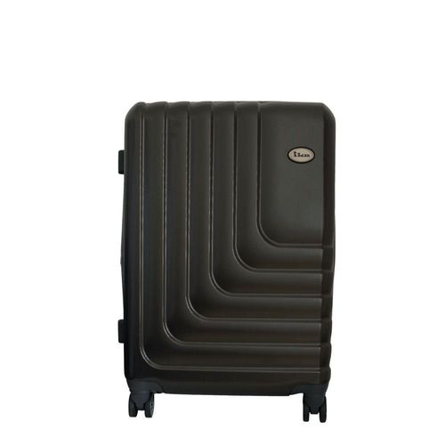 Mala de Bordo Abs para Viagem Ika Flex Cadeado Tsa Embutido Rodas Duplas 360º - Grafite, P