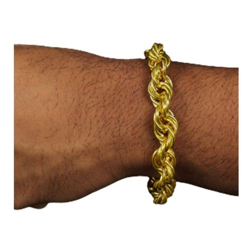 Pulseira Elo Baiano 12mm Moeda Antiga Elu Baeano