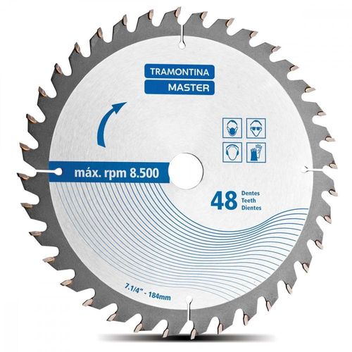 Disco De Corte 7.1/4" 48 Dentes Tramontina P/ Serra Circular