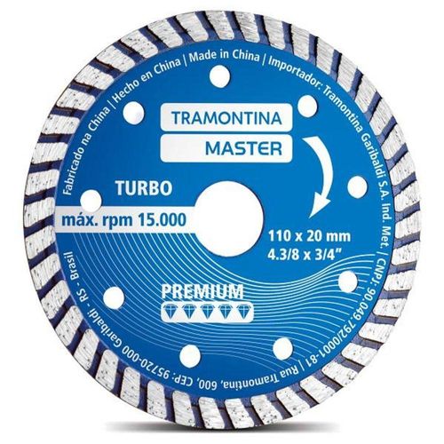Disco De Corte Diamantado 4.3/8" Tramontina Premium
