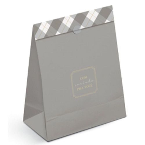 Kit Saco De Papel Para Presente M 27x19,5x9,5cm Trevor - 10 Un