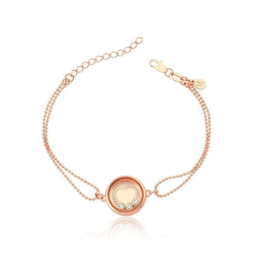 Pulseira Reliquaire Ballet Revestida Em Ouro Rose