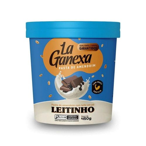 Pasta De Amendoim Integral Gourmet 450g Sabor Leite Ninho C- Whey Protein