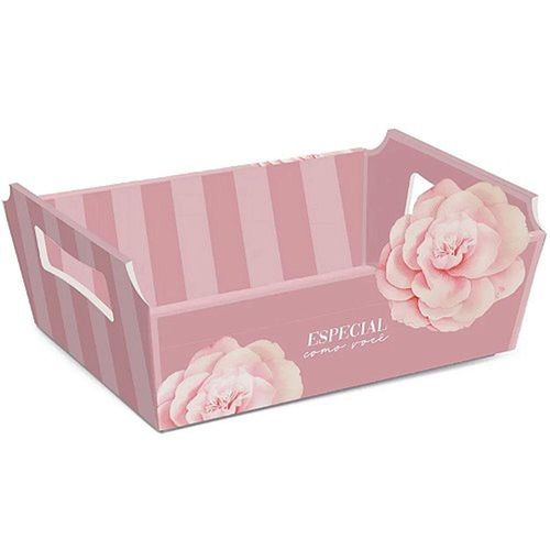 Kit Cesta De Cartão Camélia G 33x23,5x10,5cm - 10 Un