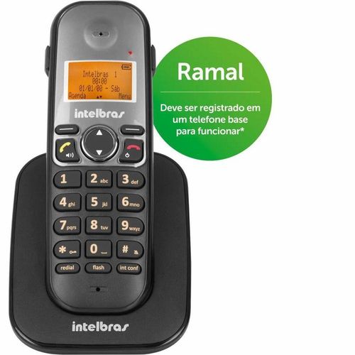 Ramal Intelbras Sem Fio Ts 5121 - Preto - 4125121