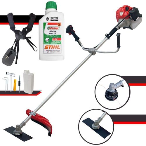Roçadeira Aparador De Grama CG520P TB Anmax + Óleo Stihl 2T