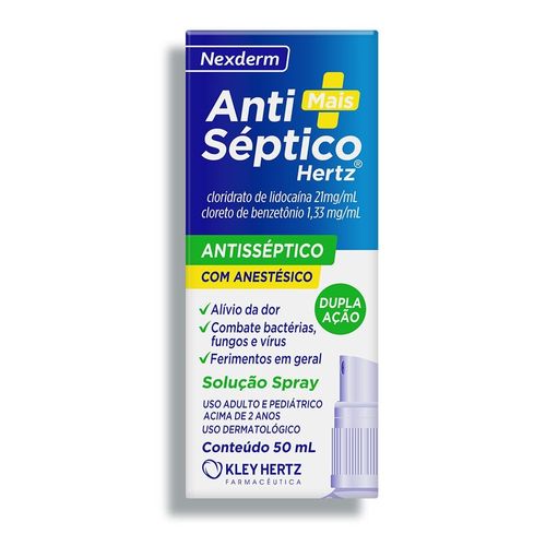 Antisséptico Spray 21mg Kley Hertz 50g