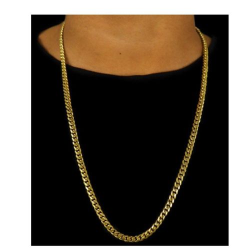 Cordão Corrente Cubana 6Mm Fina Luxo