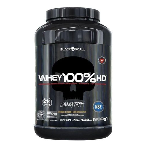Whey 100% Hd Pote 900g Sabor Cookies