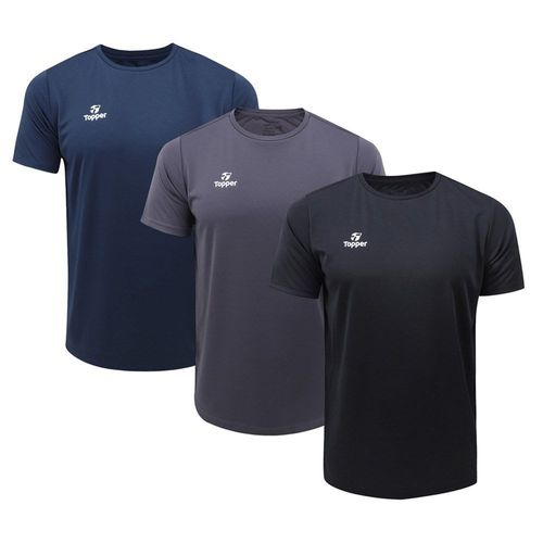 Kit 3 Camisetas Topper Classic New Masculina