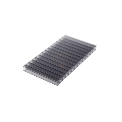 Chapa De Policarbonato Alveolar Cinza Refletivo 6mm - 2,10m X 6,00m - Polygal