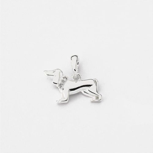 Pingente Cachorro Dachshund Dog Prata 925 - Cristal