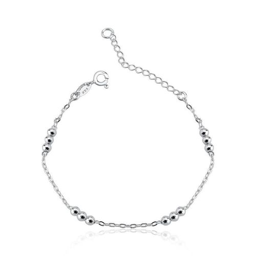 Tornozeleira Trios Bolas Prata 925 - 25cm