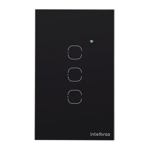 Interruptor Smart Touch Intelbras Ews1003 Wi-fi Com 3 Teclas