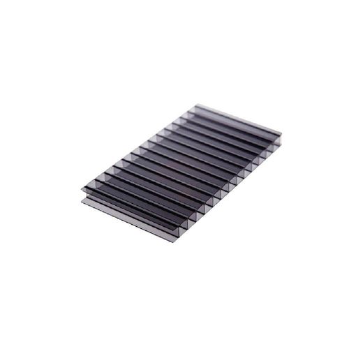 Chapa De Policarbonato Alveolar Fume 6mm 2,10m X 6,00m Polygal