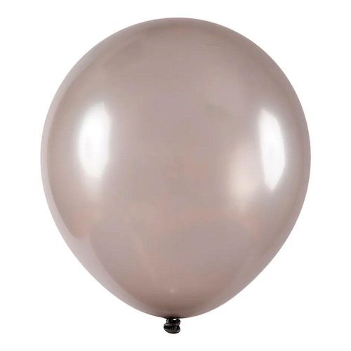 Balão De Látex Metalizado Prata - 7 Polegadas - 50 Unidades