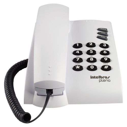 Telefone Com Fio Intelbras Pleno Com Chave Cinza Artico