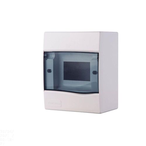 Quadro De Distribuição De Sobrepor 5 Din Ou 3 Nema Tramontina Com Porta Transparente Tramontina