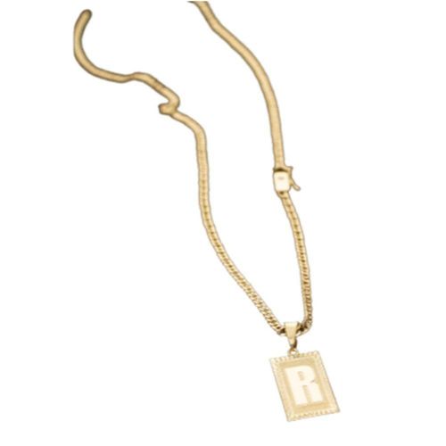 Cordão Grumet Duplo 3mm Pingente Inicial R Cordão