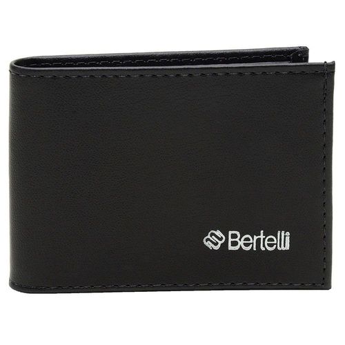 Carteira Slim Casual Masculina Lisa Com Porta Cartões E Repartições