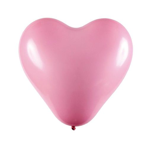 Balão Coração Rosa 12 Polegadas - 25 Unidades