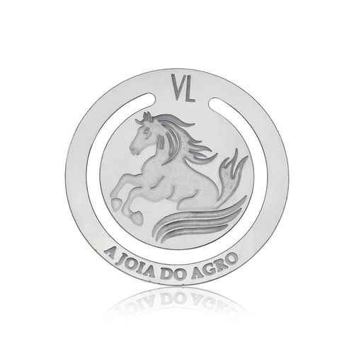Marcador De Páginas Cavalo Empinando Em Aço Inox