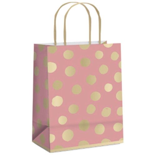 Kit Sacola De Papel Big Ball Gg 39x32x16cm Rosa Queimado - 10 Un