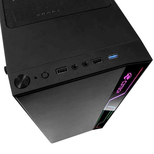 Gabinete Gamer C3 Tech Mt-g400bk Mid Tower Com Led Sem Fonte