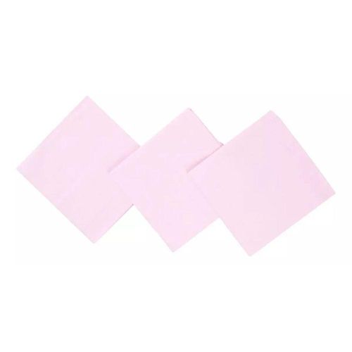 Kit Cueiro Incomfral Bercinho Com 03 Peças Branco 50x80cm Rosa