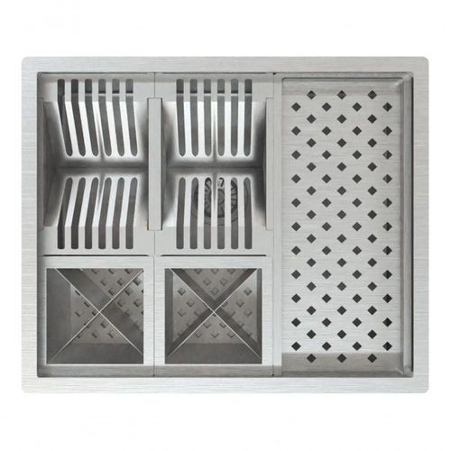 Inox Quadrada De Cozinha Gourmet Embutir Ou Sobrepor Pia