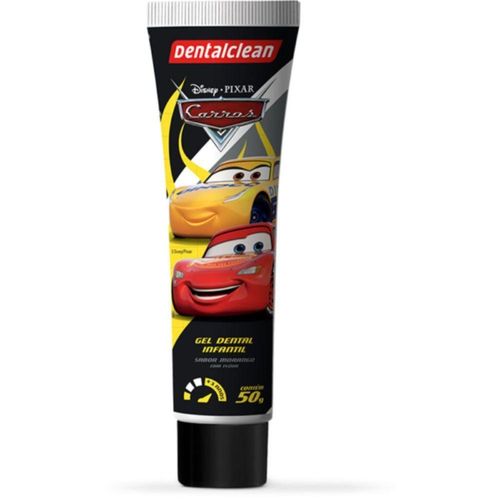 3x Gel Dental Infantil Carros - Morango - 50g - Dentalclean