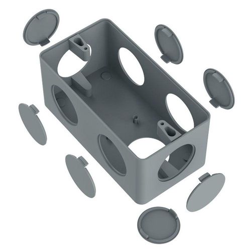 Condulete Pvc Múltiplo 1" Cinza Inpol