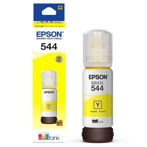 Tinta T544 544 Amarelo Epson 120 L3150 / L3110 / L3210 / L3250 / L5190 - Refil