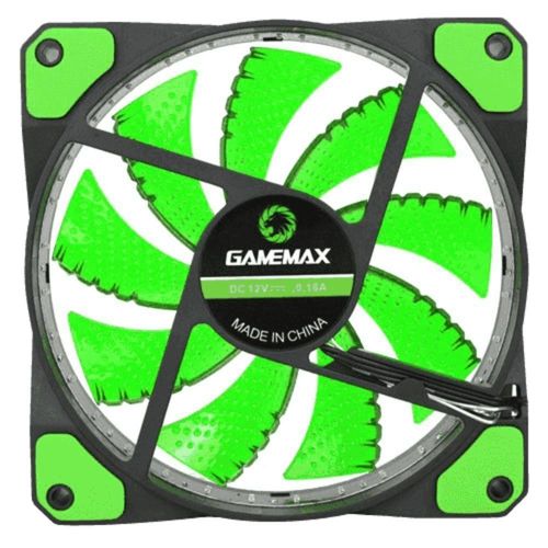 Fan Gamemax Para Pc Gamer Gf12g 12cm Verde 32 Led