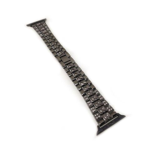 Pulseira Relógio Smartwatch Luxo Pedra Strass Smartband Aço