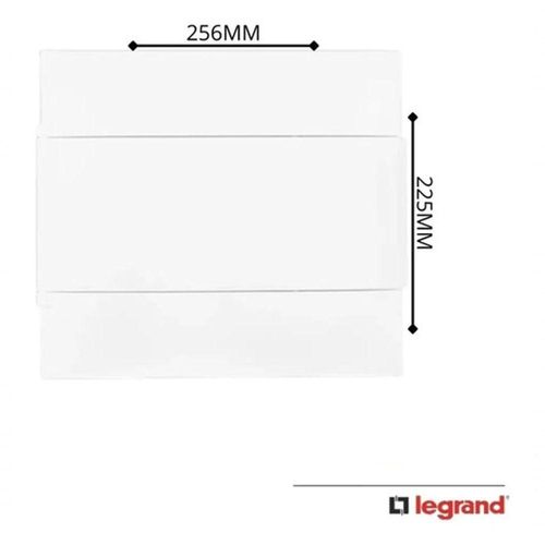 Centro de Distribuição Sobrepor 8 DIN 8 Din Branco Pial Design Discreto Porta Reversível Legrand