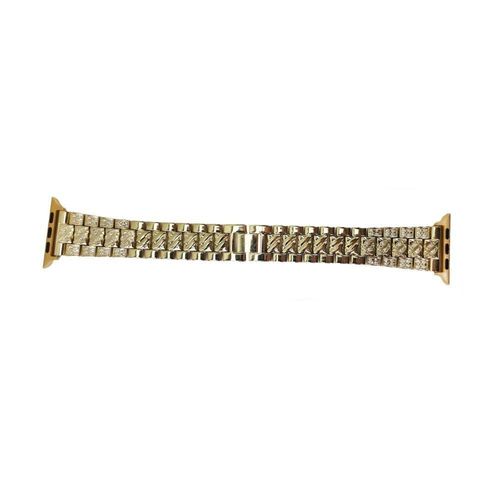 Pulseira Relogio Smartwatch Luxo Pedra Strass Aço 3 Elos