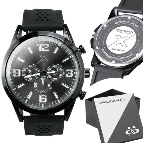 Relogio Masculino Qualidade Premium Aço Inox Pulseira Ajustável Preto Casual Ajustavel Analogico