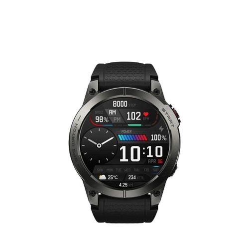 Relógio Zeblaze Stratos 3 Premium, Tela Ultra Hd Amoled, Gps Embutido, Hi-fi Bluetooth Preto