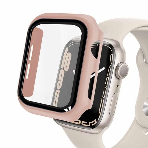 Case Para Apple Watch 41Mm (Series 7) - Armor + Película Integrada Na Case - Rosa - Gshield