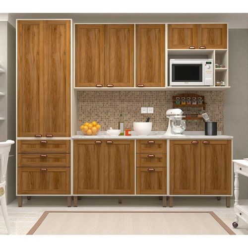 Cozinha Modulada 5 Pçs Tampo Sofia Pátina Ff Moscatto Ff