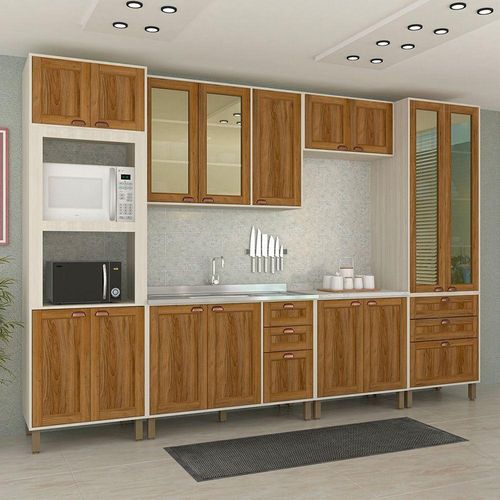 Cozinha Completa 6 Pçs Vidro Reflecta Sofia Pátina/Moscatto - design resistente