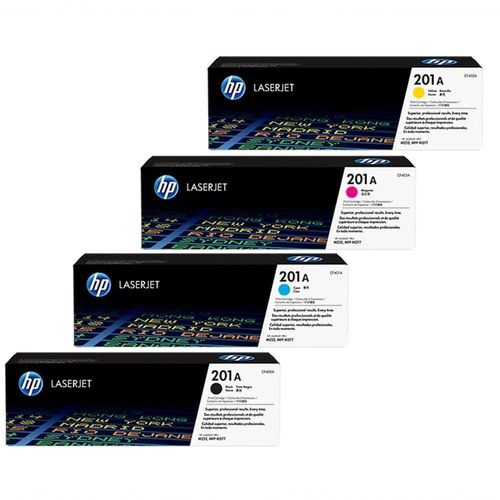 Kit 4x Cores Toner Hp 201a M252dw M277dw B+c+y+m