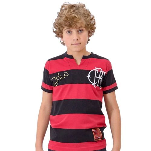 Camisa Braziline Flamengo Flatri Zico Infantil